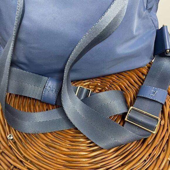 Tory Burch Ella Nylon Backpack Bag In Oceanside Light Blue School Purse 88368 - Picture 6 of 11